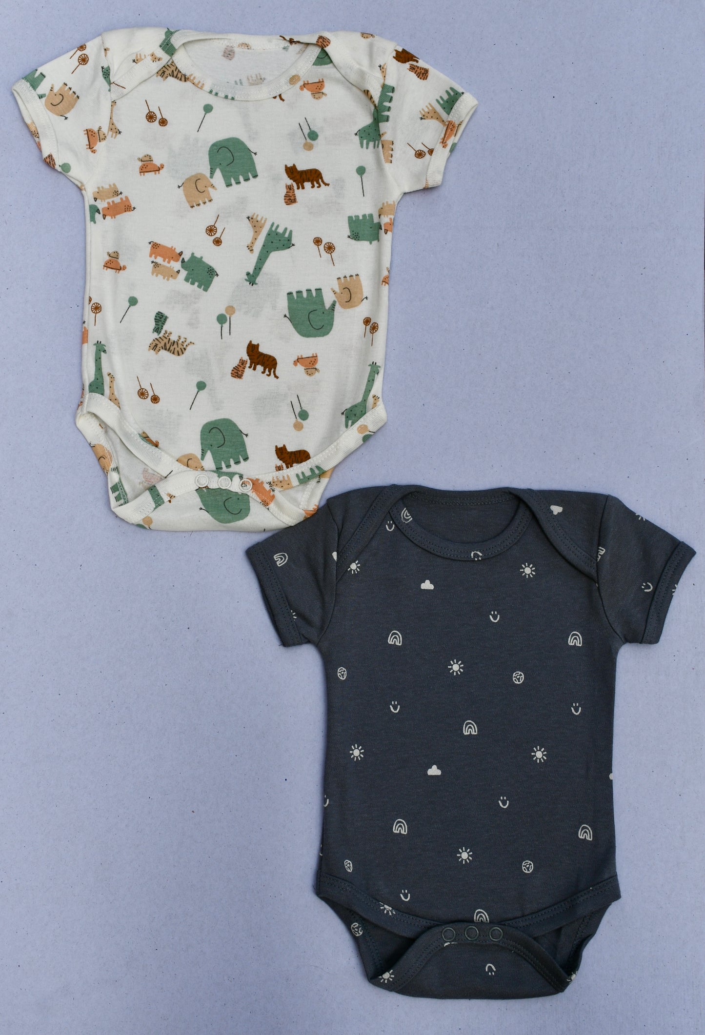 Premium Cotton Baby Rompers (Pack of 2)