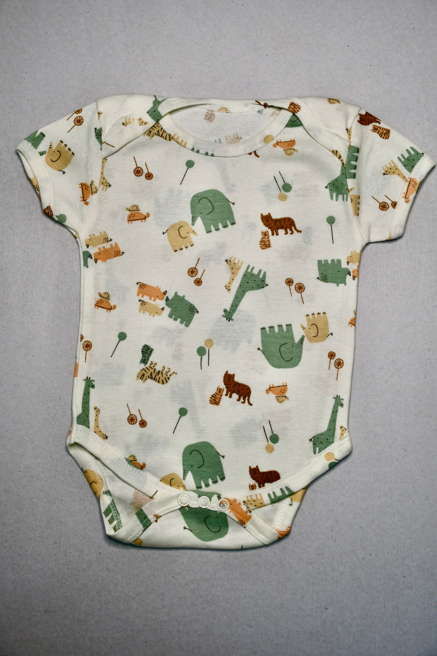 Woodland Party Half Sleeve Pure Cotton Premium Baby Romper
