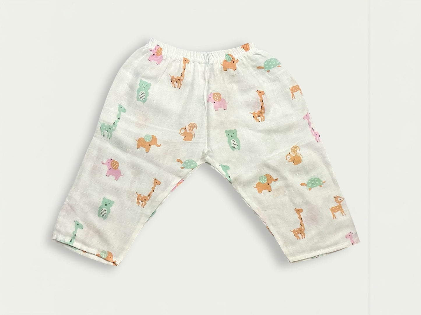Muslin Pajama Set with Jungle safari print