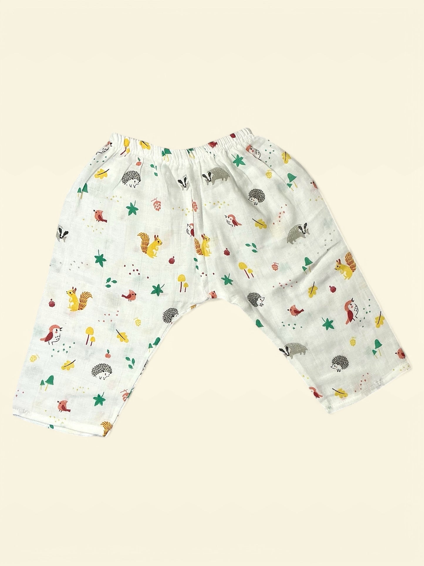 Muslin Pajama Set with Animal Prints