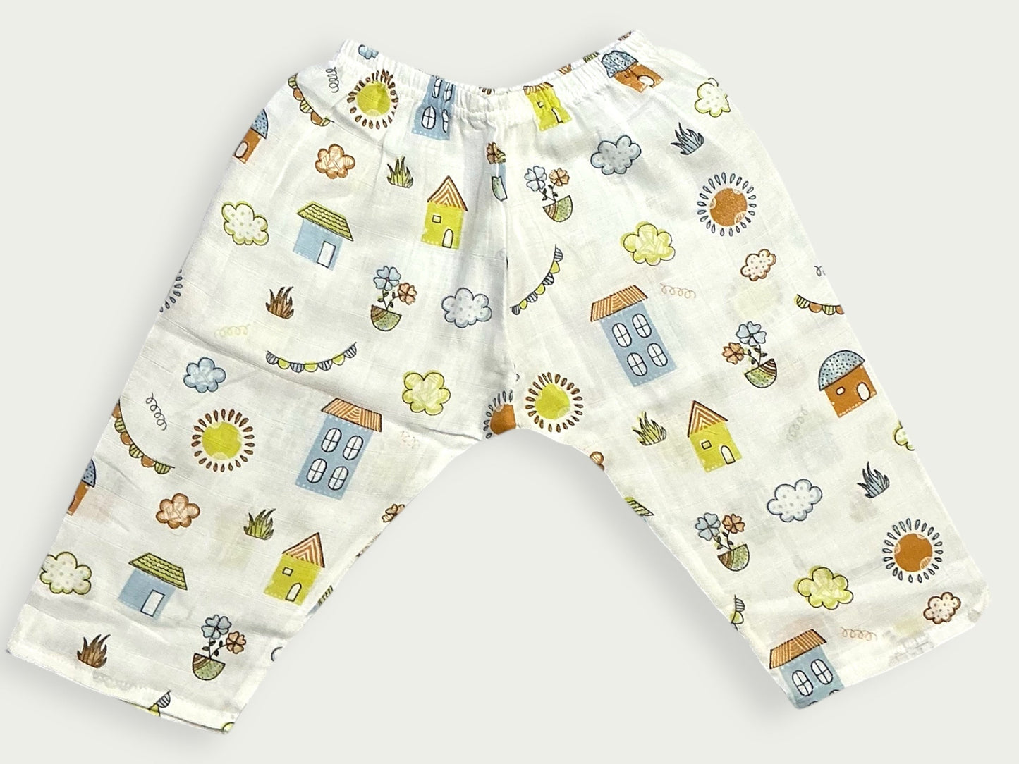 Muslin Pajama Set with playful prints